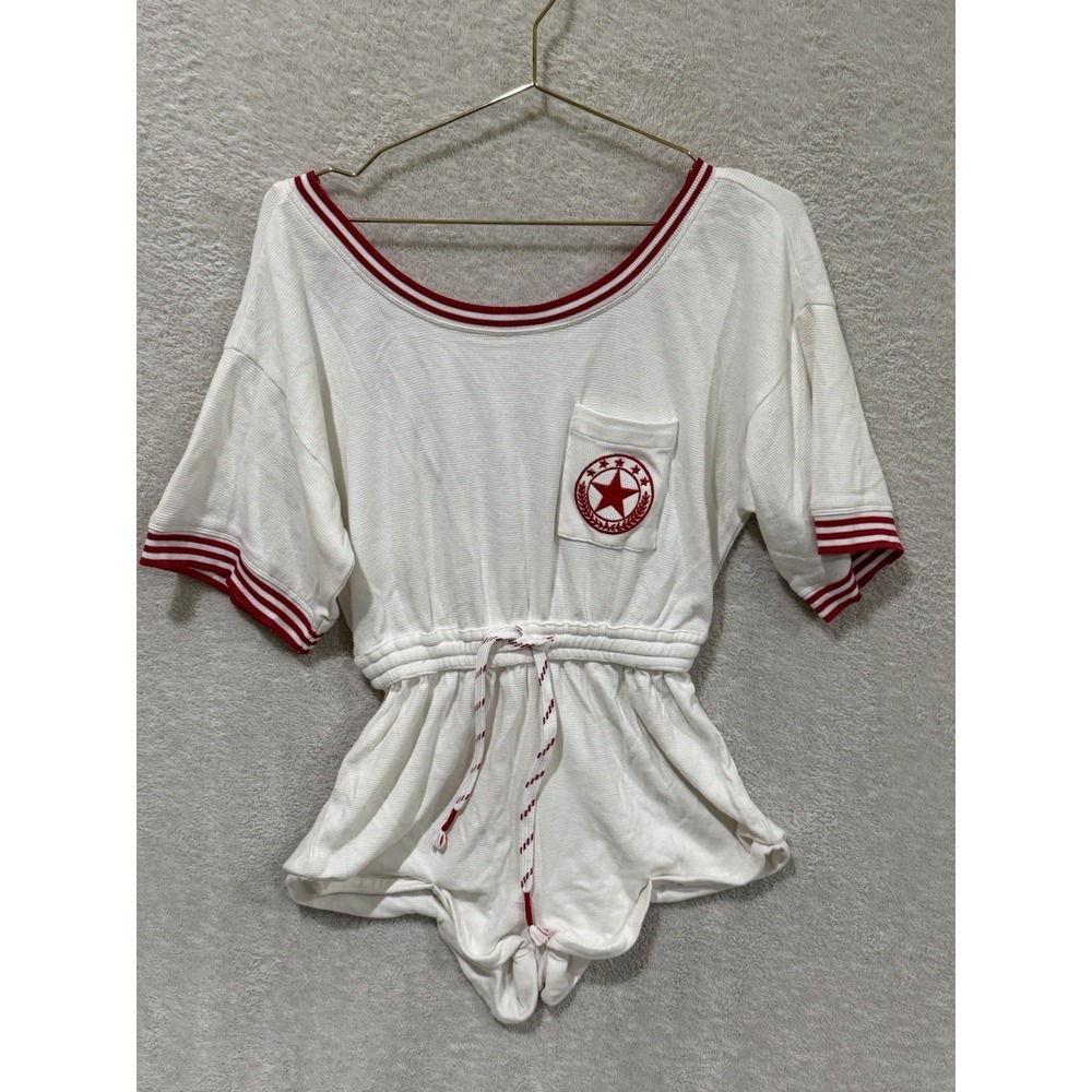 Anthropologie Short Sleeve Waffle Knit Romper Women's Size XXS Playsuit